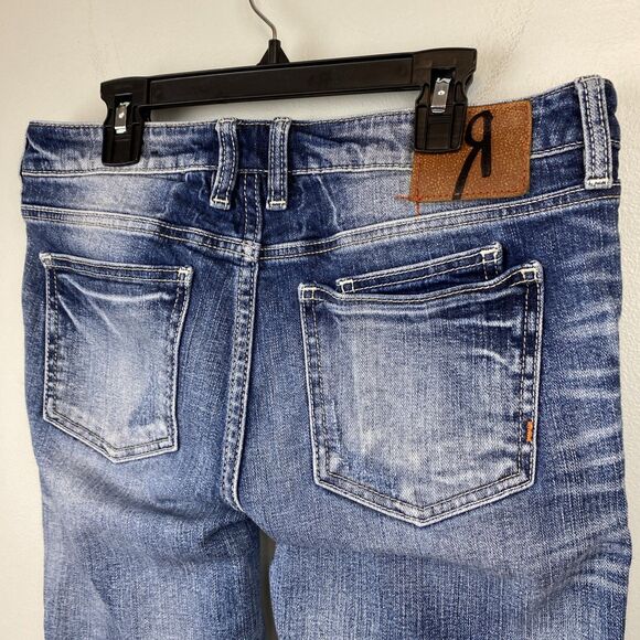 Remix by rock revival jeans women's 29x26 blue Stonewash ankle skinny - Picture 5 of 12